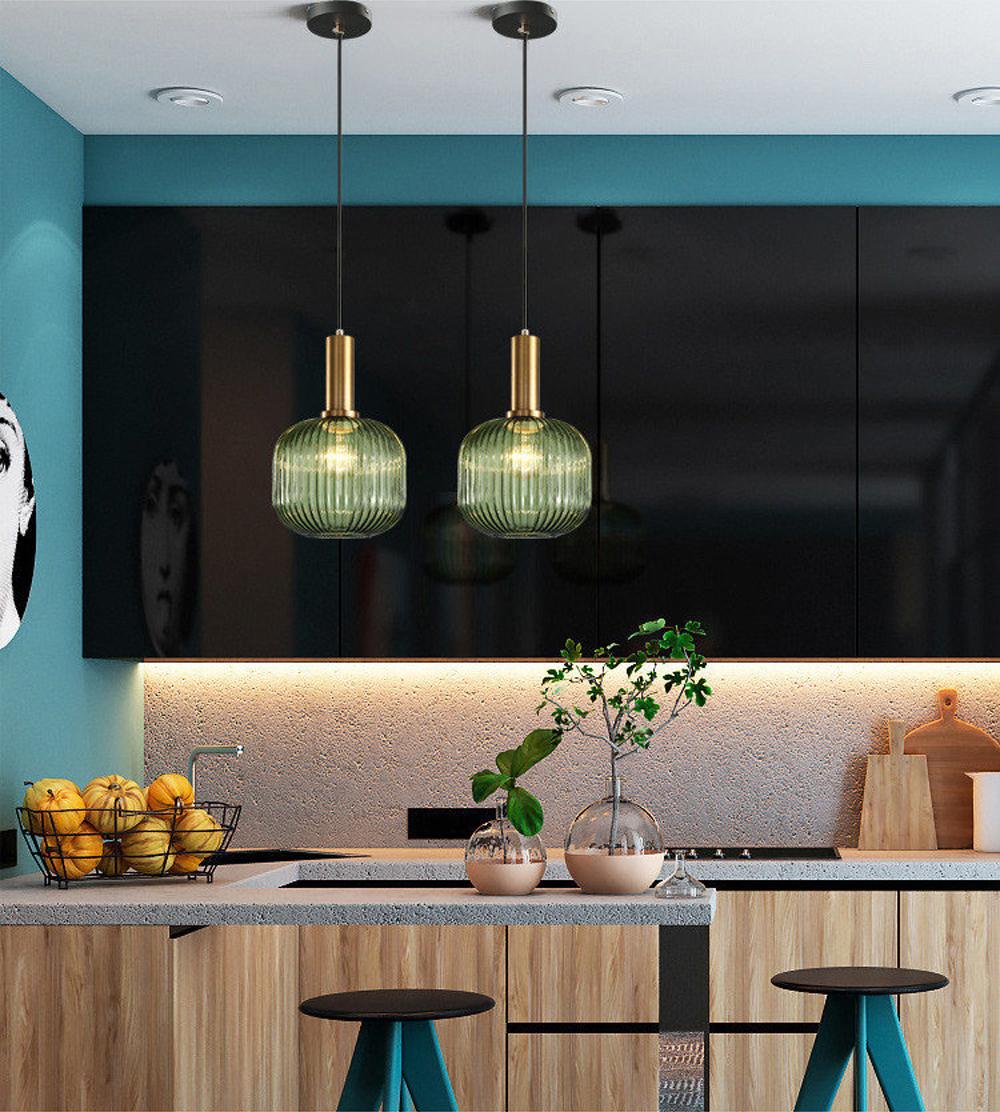 Rynx Nordic Ribbed Glass Pendant Lights
