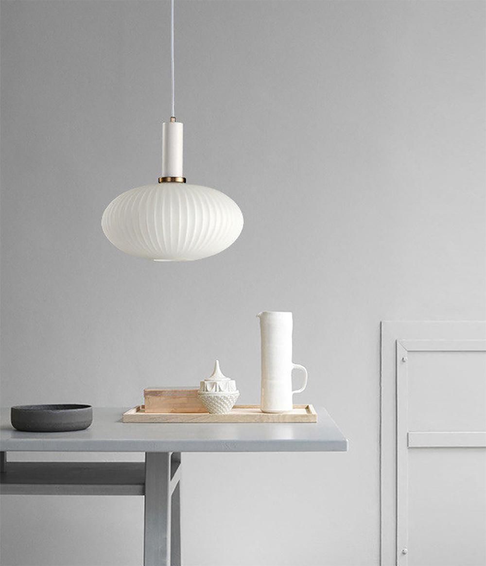 Rynx Nordic Ribbed Glass Pendant Lights
