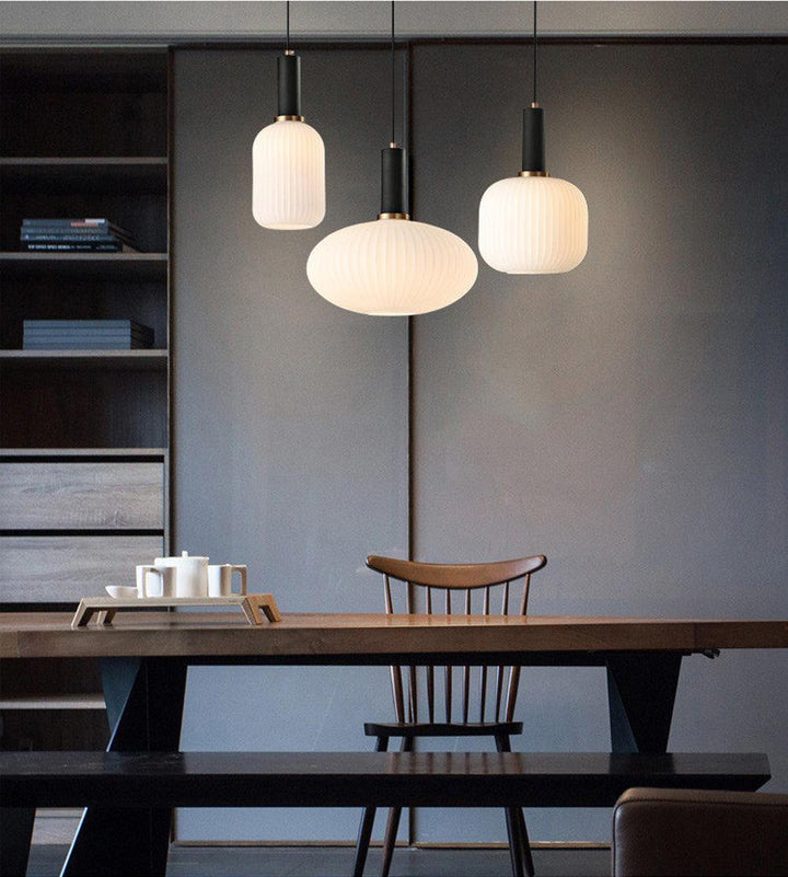 Rynx Nordic Ribbed Glass Pendant Lights
