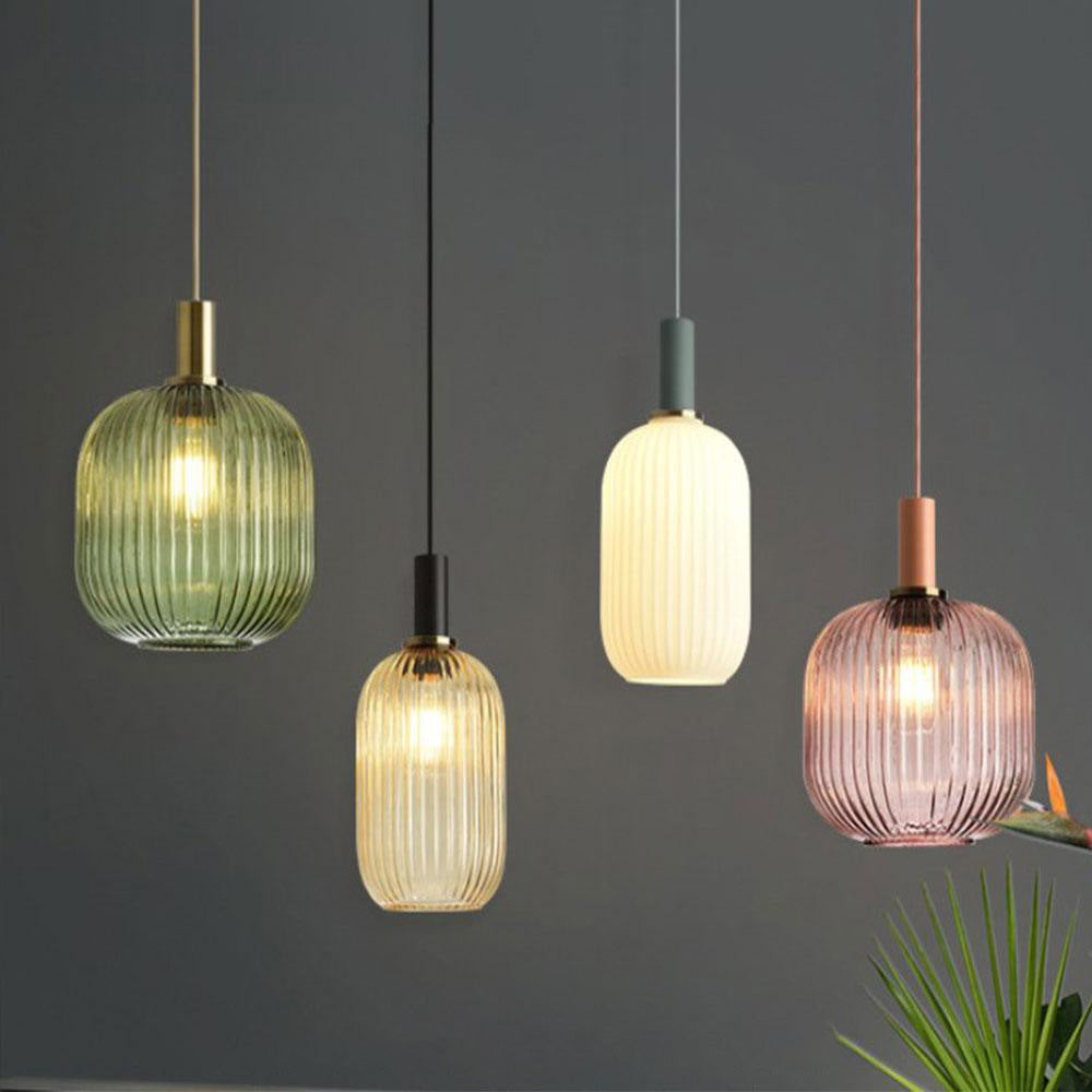 Rynx Nordic Ribbed Glass Pendant Lights