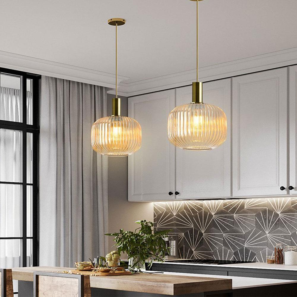 Rynx Nordic Ribbed Glass Pendant Lights