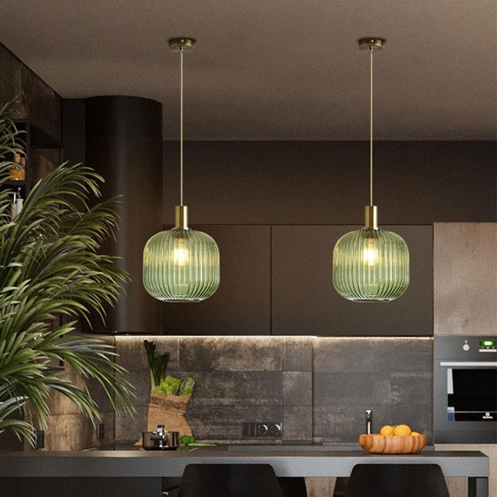 Rynx Nordic Ribbed Glass Pendant Lights