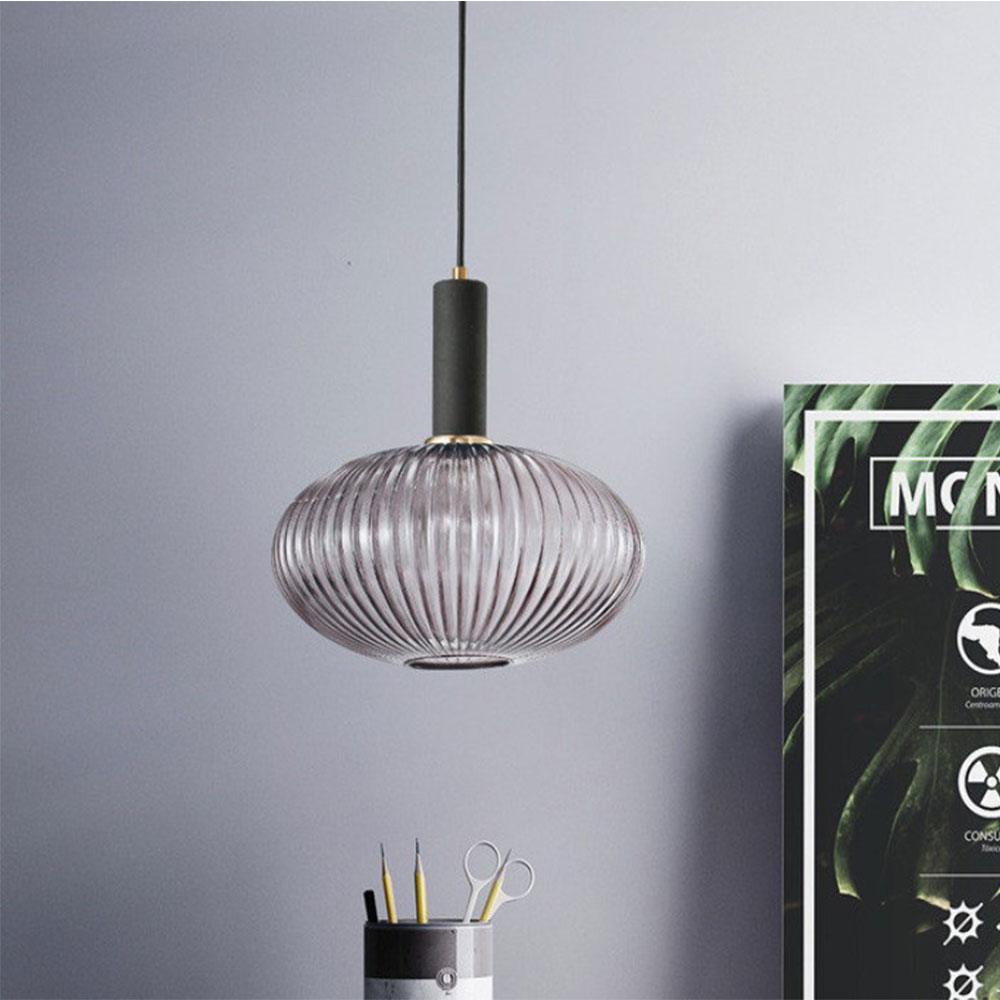 Rynx Nordic Ribbed Glass Pendant Lights