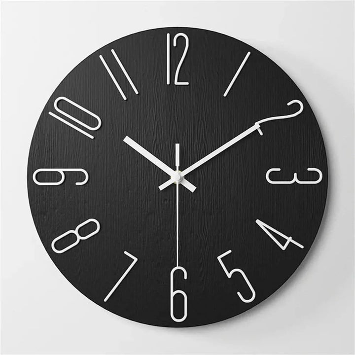 Lisslune | Minimalist Frameless 3D Wall Clock with Silent Movement