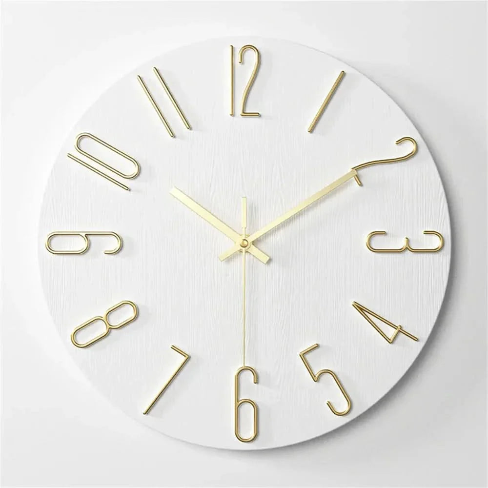 Lisslune | Minimalist Frameless 3D Wall Clock with Silent Movement