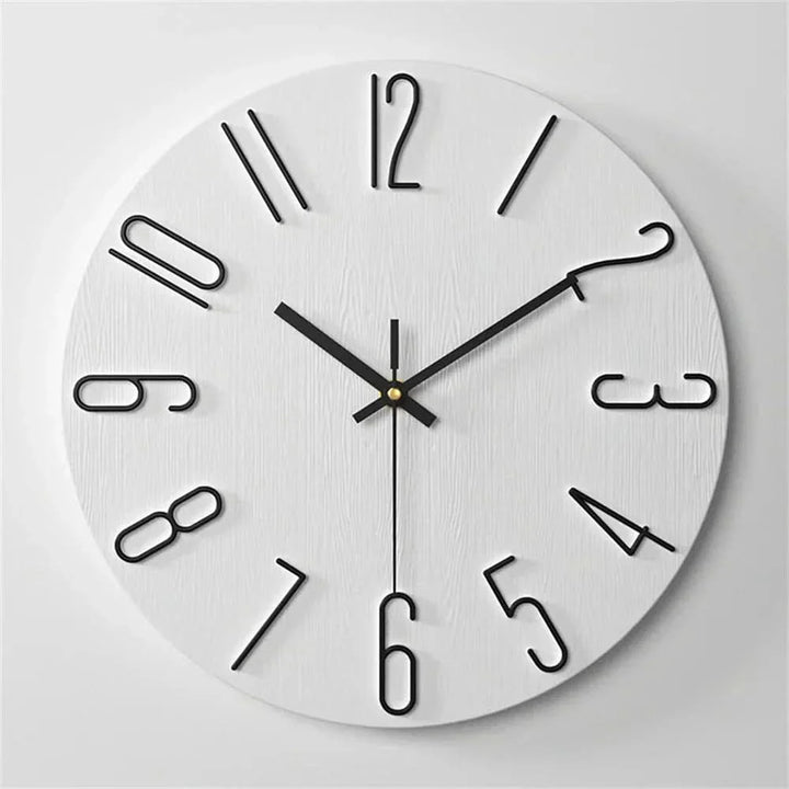 Lisslune | Minimalist Frameless 3D Wall Clock with Silent Movement