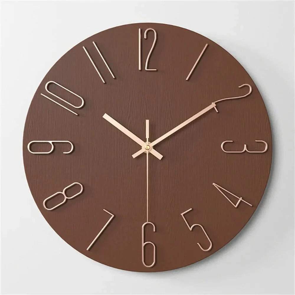 Lisslune | Minimalist Frameless 3D Wall Clock with Silent Movement