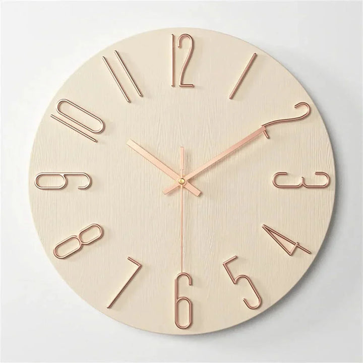 Lisslune | Minimalist Frameless 3D Wall Clock with Silent Movement