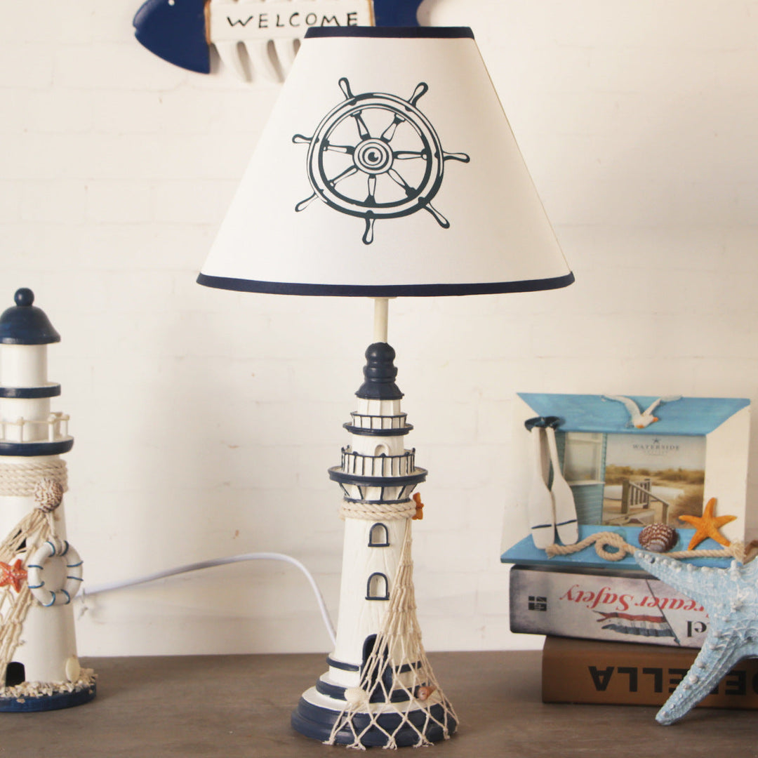 Lisslune | HarborGlow - Nautical Resin Desk Lamp with Simple Head