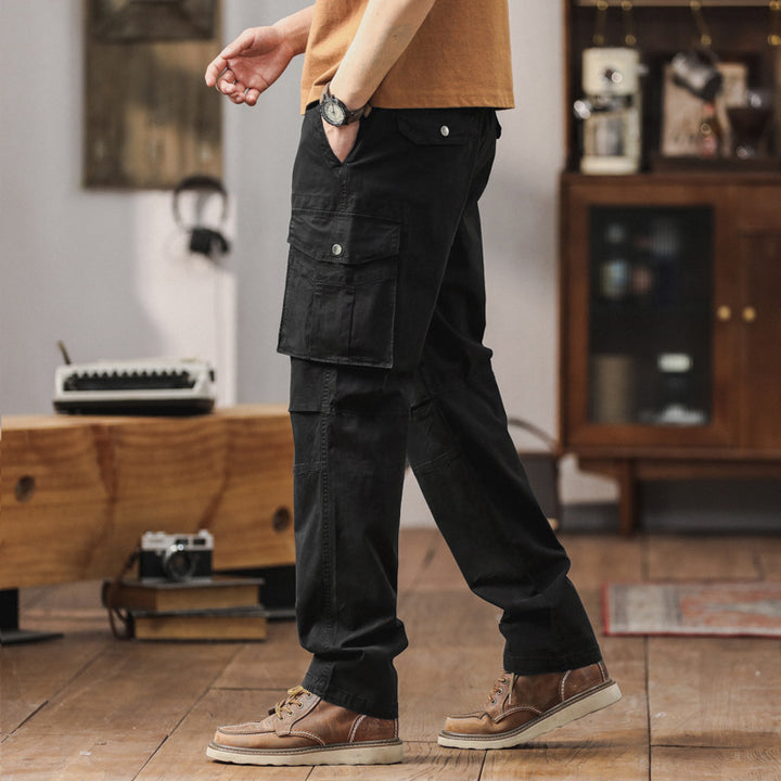 Men's cargo pants with multifunctional pockets and durable material Lisslune