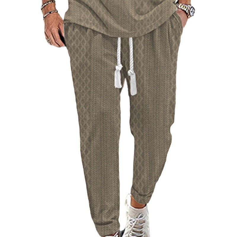 Men's sporty jogging pants with modern accents Lisslune