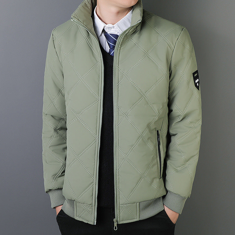 Men's elegant quilted jacket with modern pattern Lisslune