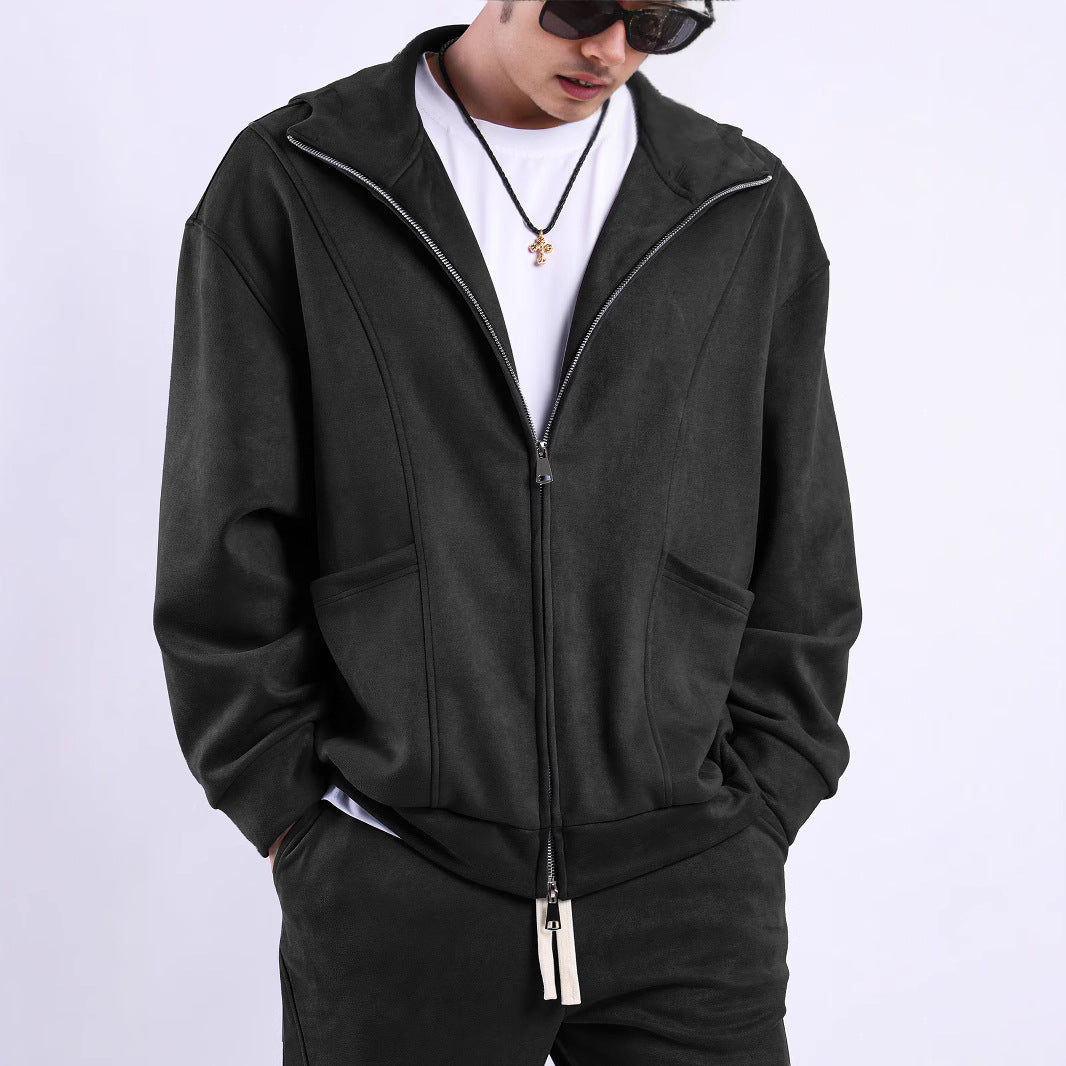 Men's fleece jacket with ergonomic cut and practical pockets Lisslune