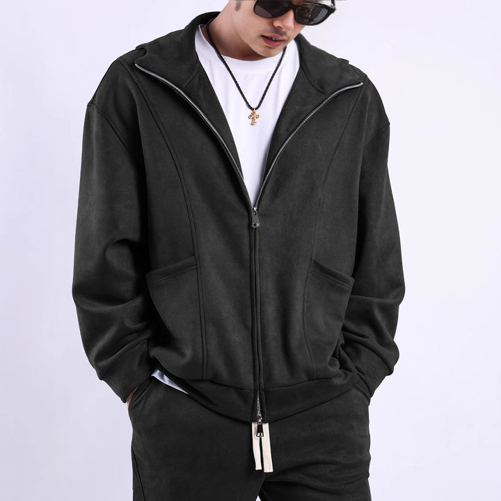 Men's fleece jacket with ergonomic cut and practical pockets Lisslune