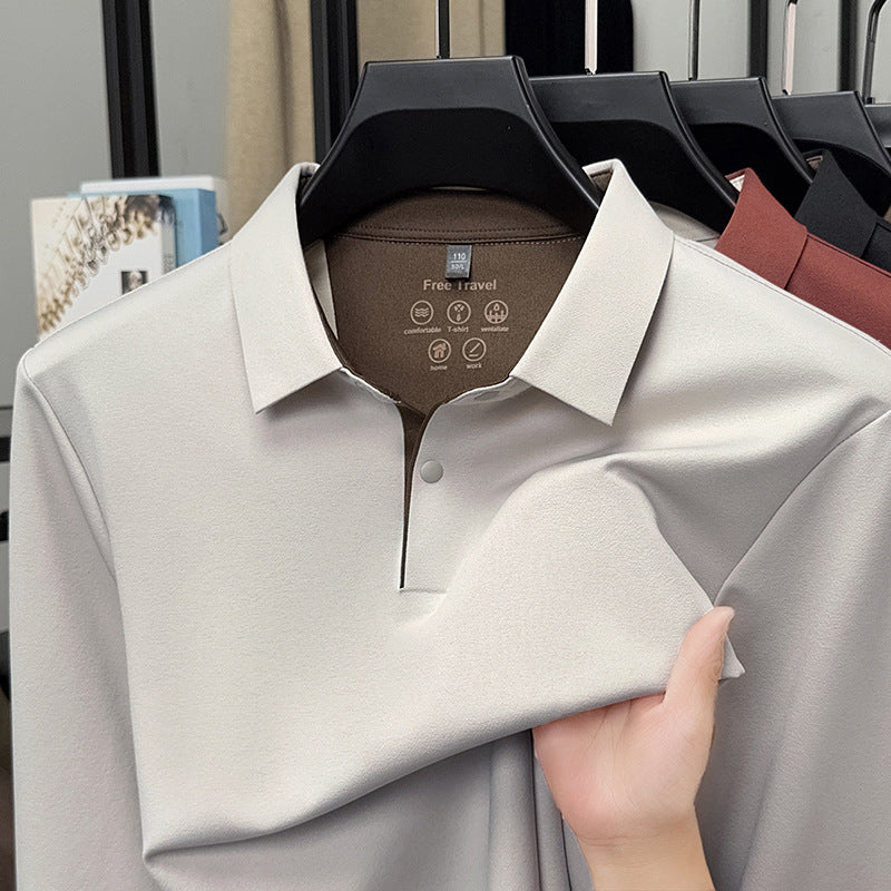 Men's breathable sports polo shirt with innovative easy-care Lisslune