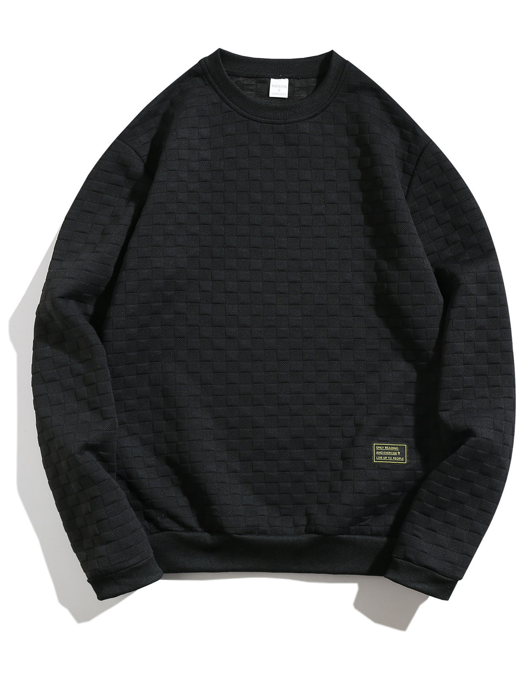 Men's sweatshirt with textured design and modern round neckline Lisslune