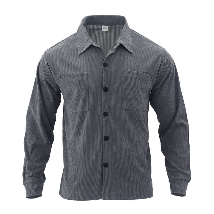 Men's High-Quality Cord Jacket with Practical Chest Pockets Lisslune