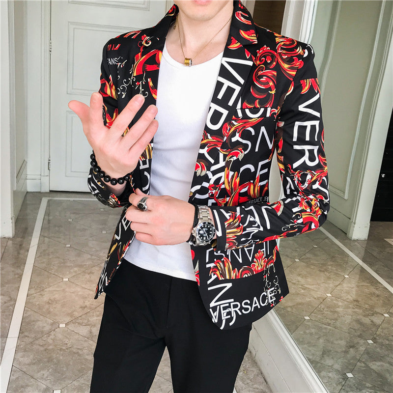 Men's fashionable blazer with elegant pattern Lisslune