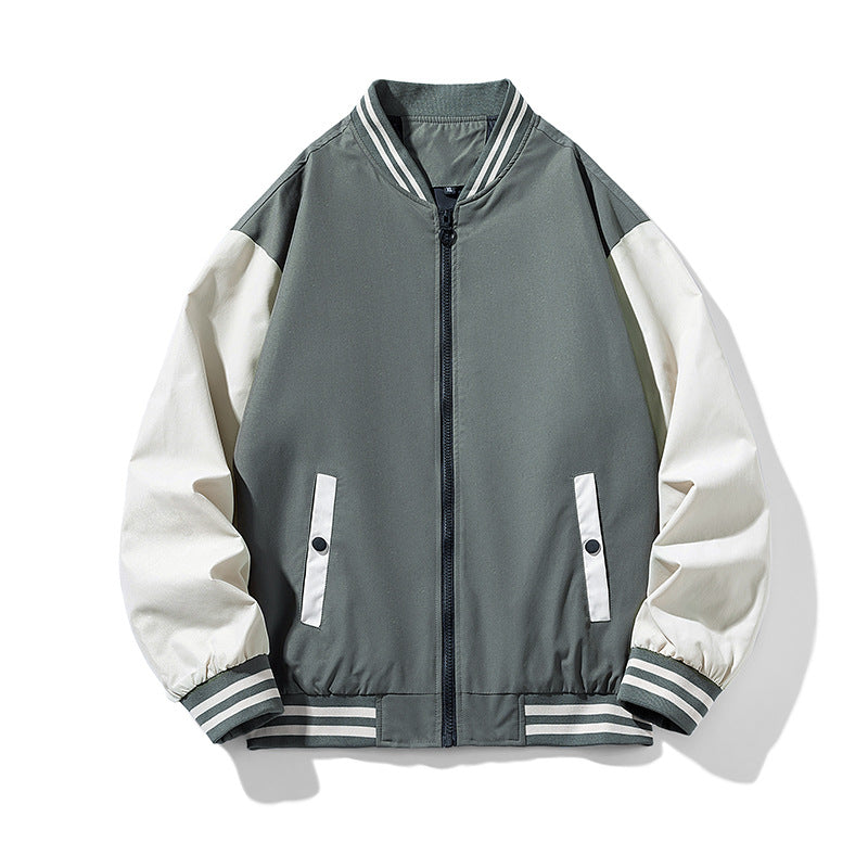Men's college jacket with modern color contrasts Lisslune
