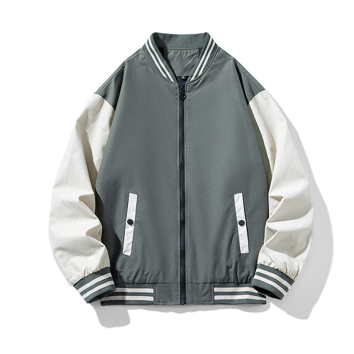 Men's college jacket with modern color contrasts Lisslune