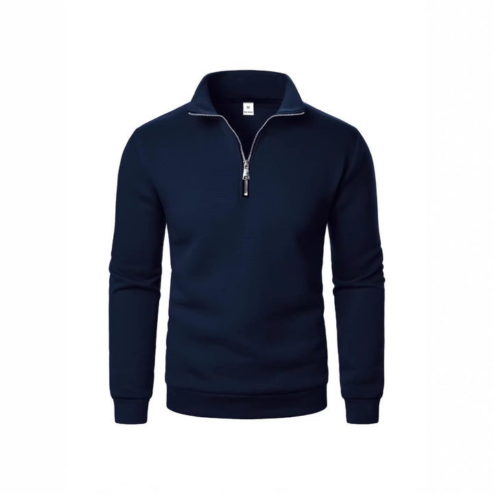 Men's sweatshirt with zipper and modern stand-up collar Lisslune