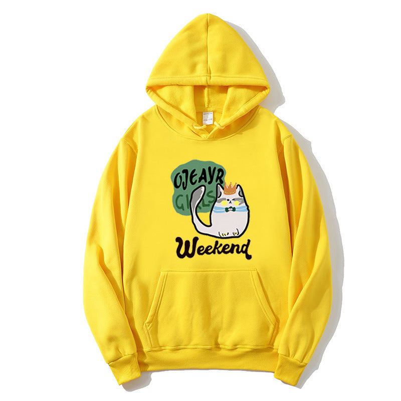 Women's hoodie with playful cat motif Lisslune