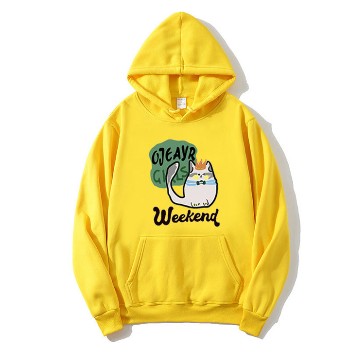 Women's hoodie with playful cat motif Lisslune