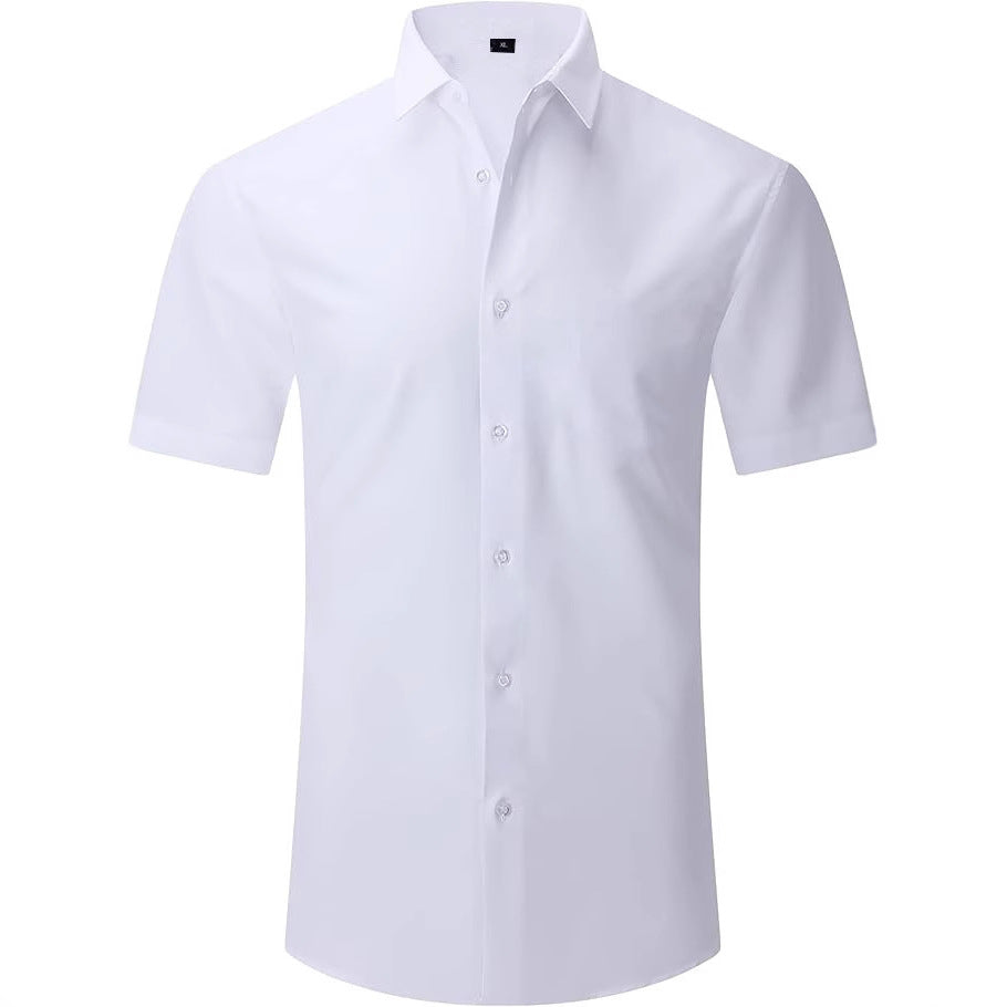 Men's short-sleeve shirt with modern button details and high-quality cotton Lisslune