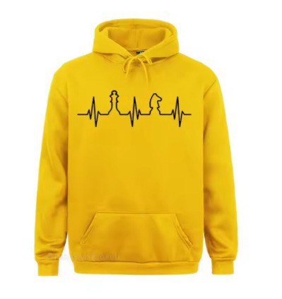 Women's Hoodie with Creative Chess Motif Lisslune