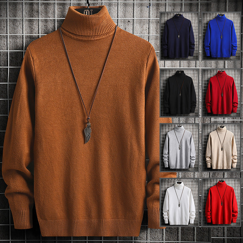 Men's stylish turtleneck sweater made of high-quality cotton Lisslune