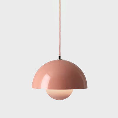 Lisslune | Nordic Macaron 1-Light Half-Circle Dome Pendant Light