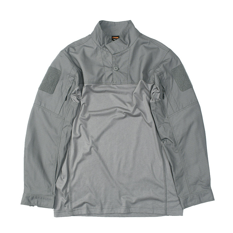 Men's leisure jacket with practical zippered pockets and stylish stand-up collar Lisslune