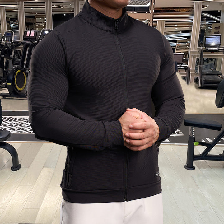 Men's Sports Jacket with Elastic Inserts and Functional Material Lisslune