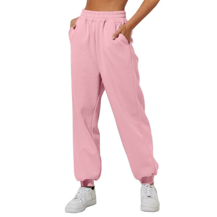 Women's jogging pants with elastic waistband and side pockets Lisslune