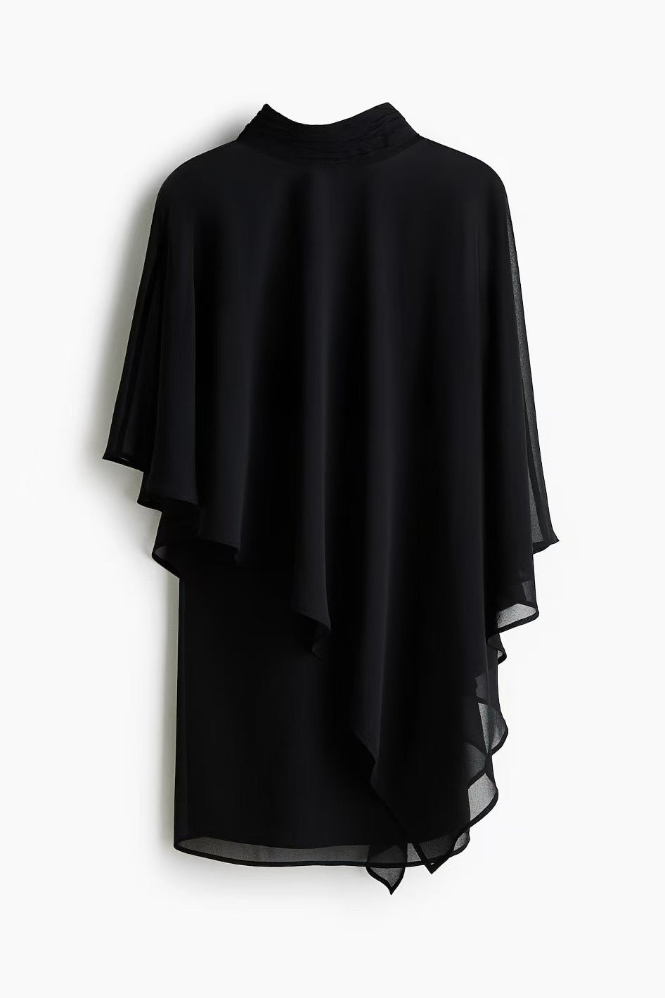 Women's elegant chiffon tunic with asymmetric cut and flowing design Lisslune