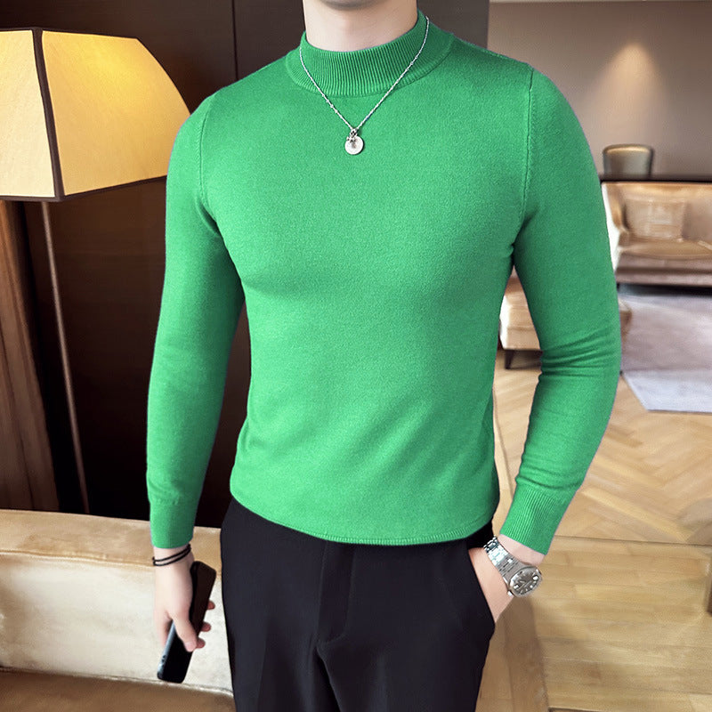 Men's stylish sweater with high collar and elegant fit Lisslune