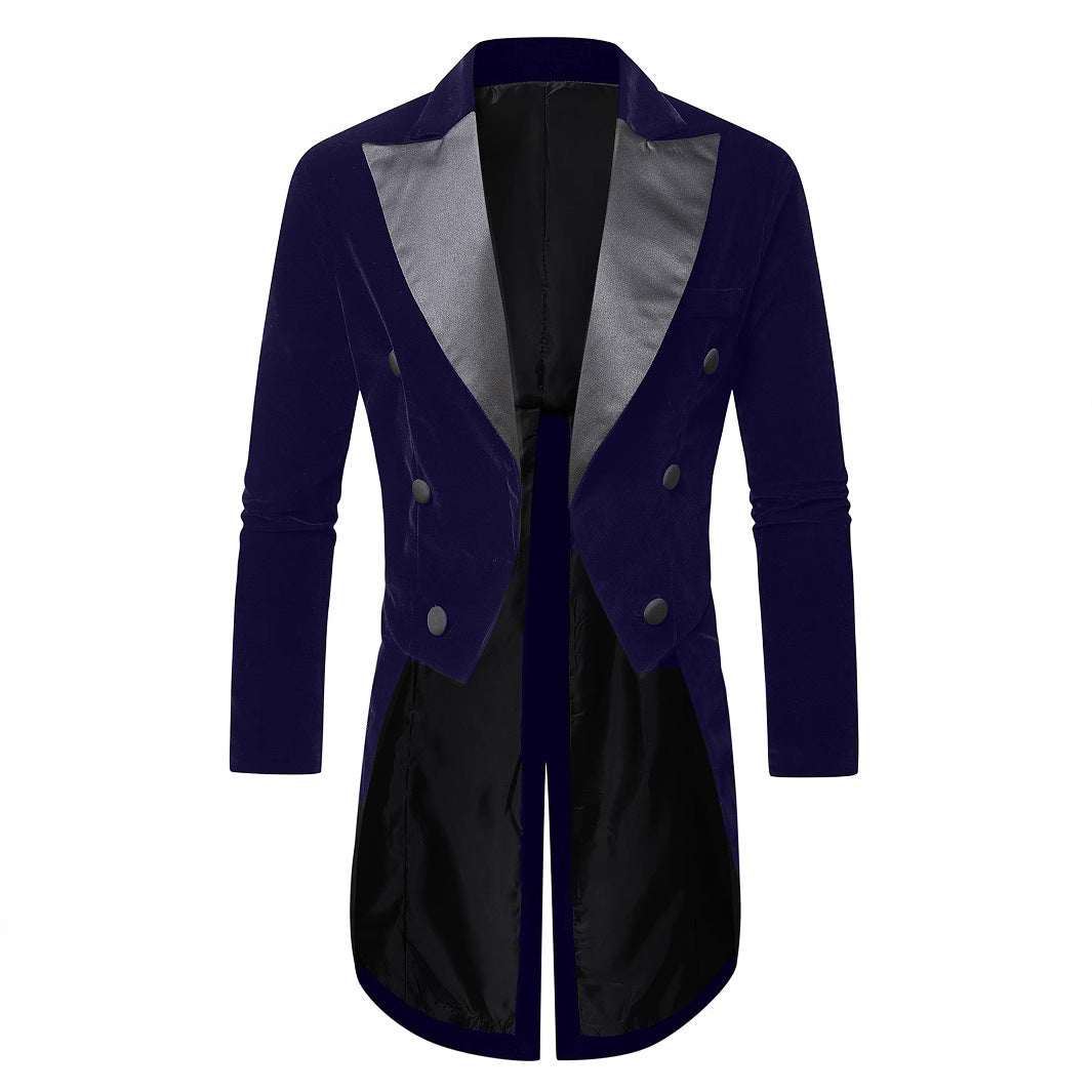 Men's elegant velvet blazer with shimmering lapels Lisslune