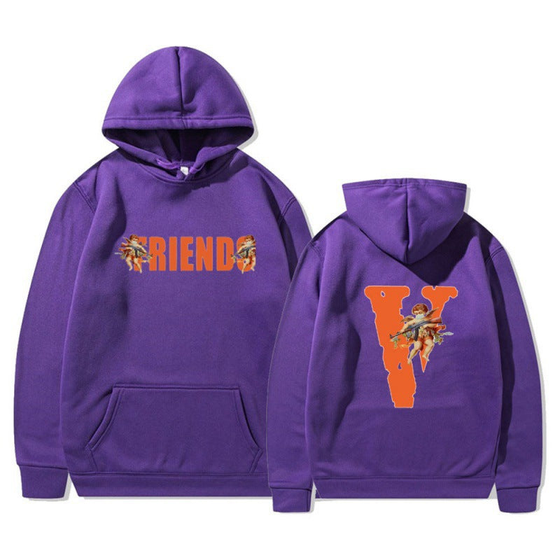 Women's hoodie with characteristic front and back print Lisslune
