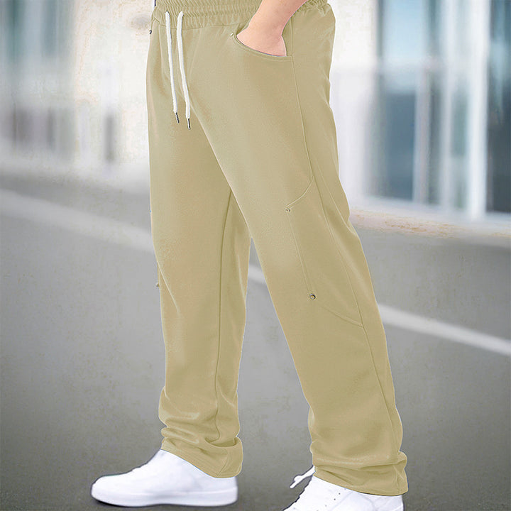 Men's sporty jogging pants with breathable mesh inserts and elastic waistband Lisslune