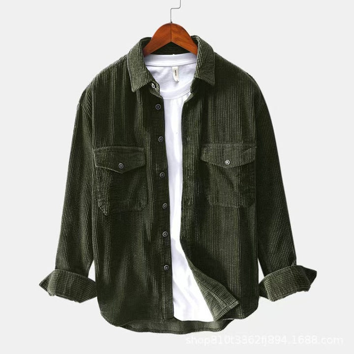 Men's checked flannel shirt with practical chest pockets Lisslune