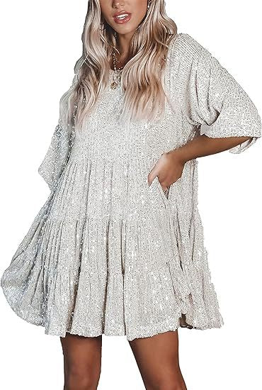 Women’s evening dress with sparkling sequins Lisslune