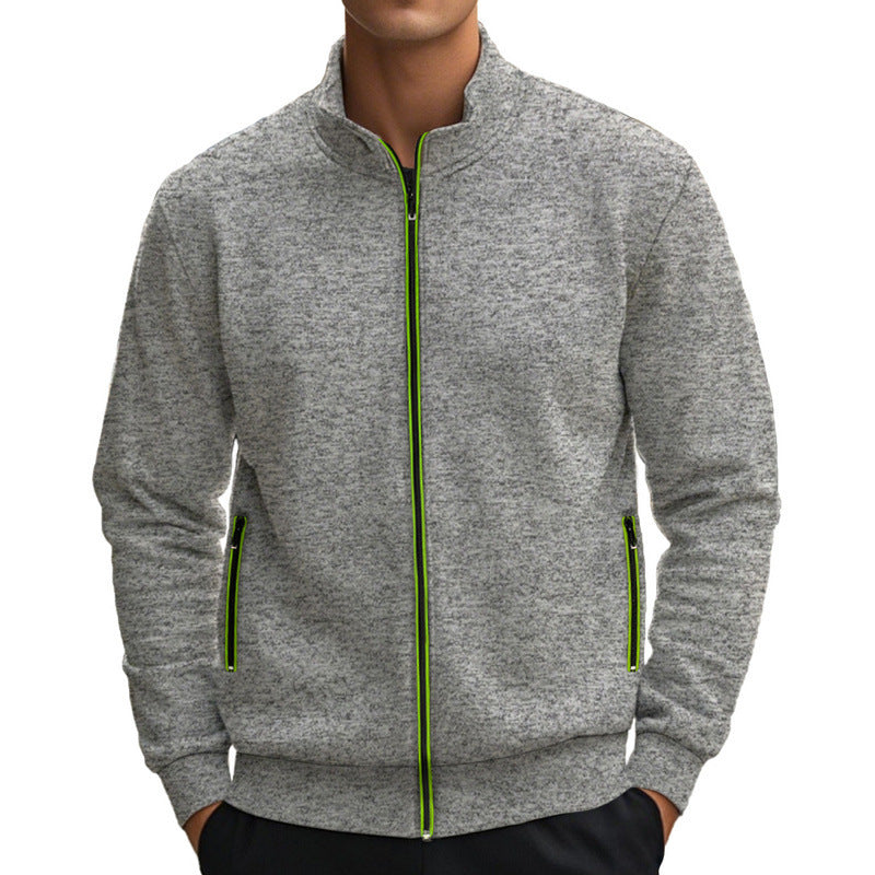 Men's high-quality training jacket with breathable structure and trendy zipper Lisslune