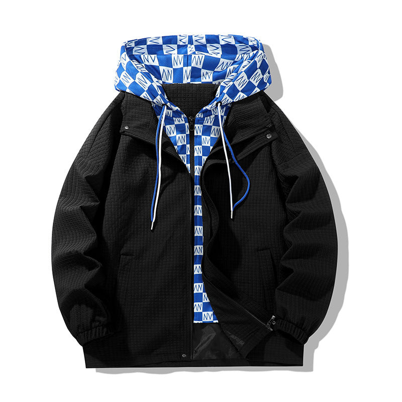 Men's technical transition jacket with adjustable hood design and breathable inserts Lisslune