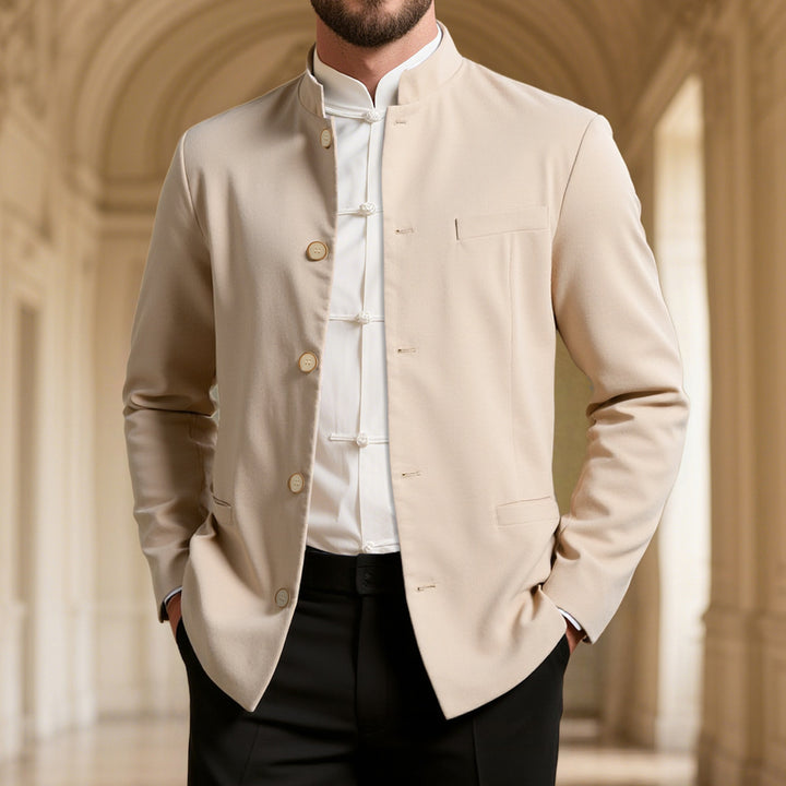 Men's stylish stand-collar blazer Lisslune