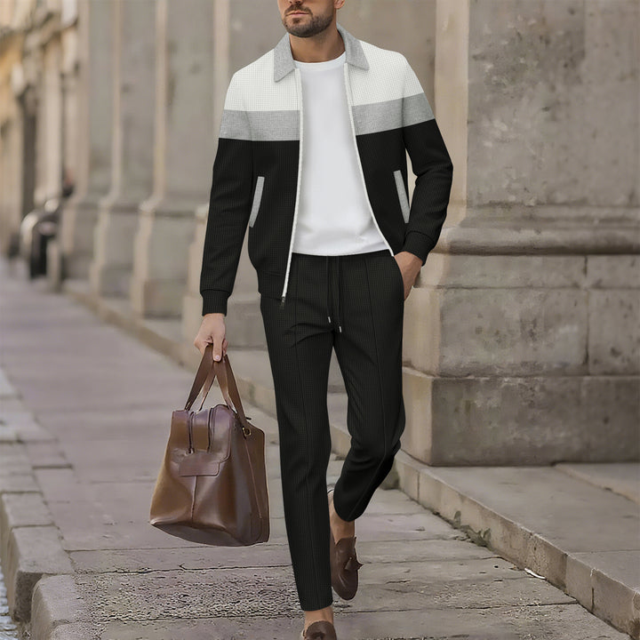 Men's sporty tracksuit set with breathable material and functional pockets Lisslune
