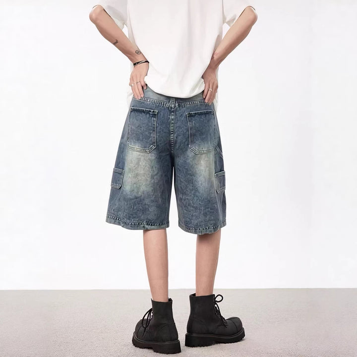 Women's Casual High-Waisted Denim Shorts with Wide Cut Lisslune