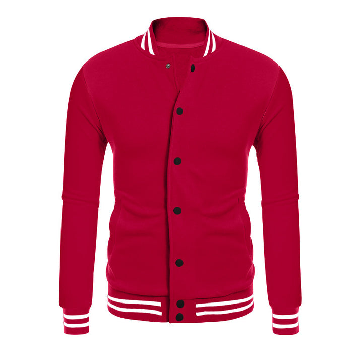 Men's sports jacket with contrasting cuffs and modern snap buttons Lisslune