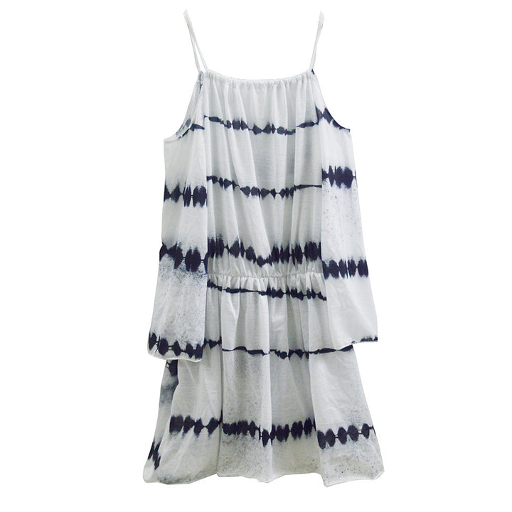 Women’s casual dress with off-shoulder design and Boho graphics Lisslune