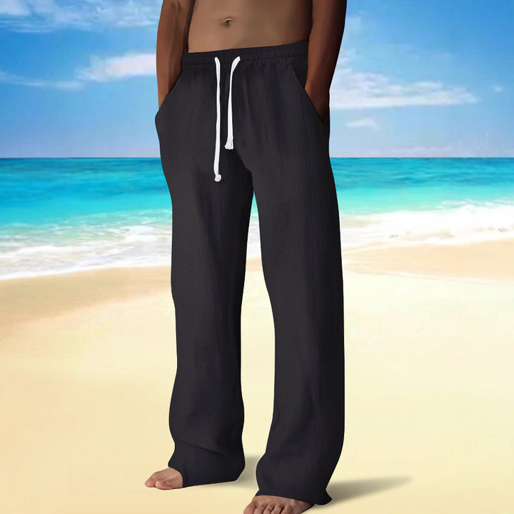 Men's casual beach shorts with elastic waistband and practical pockets Lisslune