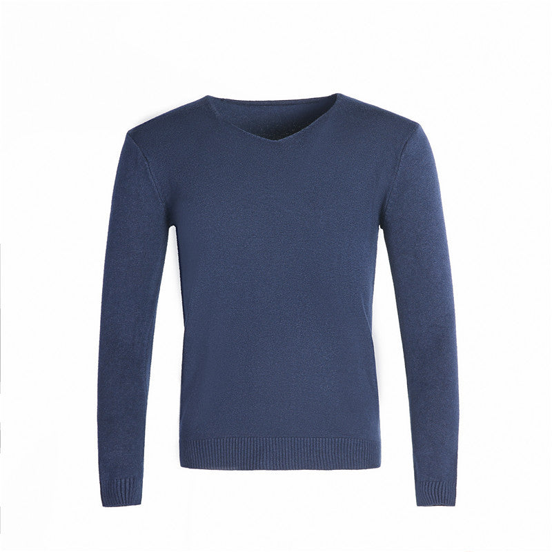 Men's classic V-neck sweater Lisslune